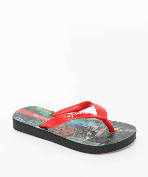 Chinelo Ipanema Infantil Temas Preto 