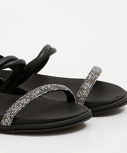 Sandália Feminina Rasteira Strass Beira Rio 