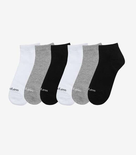 Image_Kit 6 Pares De Meias Cano Curto Adulto Endless Sortido