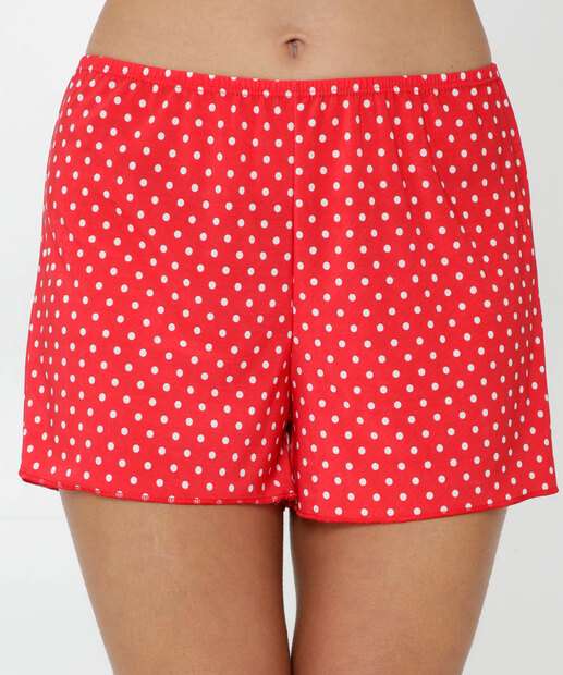 Pijama Feminino Estampa Poá Alças Finas Marisa