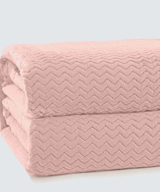 Cobertor Queen Plush Tweed Hedrons 1 Peça  
