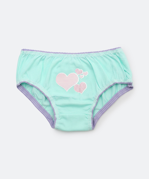 Kit 3 Calcinhas Infantil Coruja Marisa Tam 2 a 12 Rosa