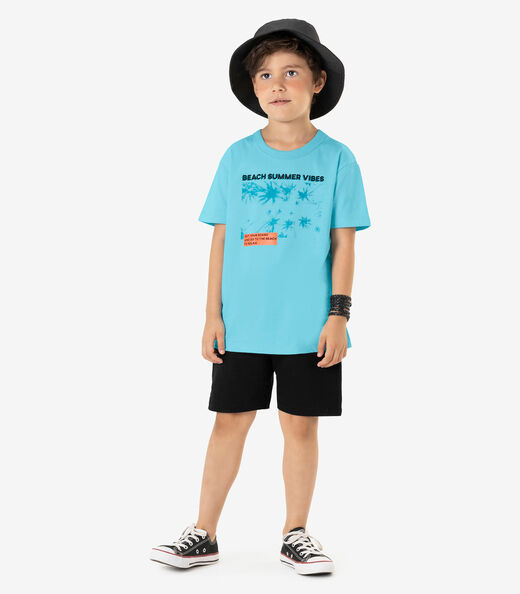 Conjunto Infantil Masculino Summer Rovi Kids Azul