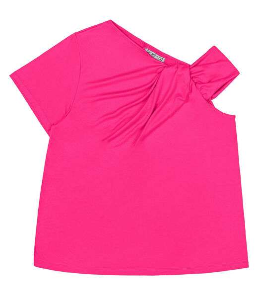 Blusa Feminina Plus Size Em Malha Soft Secret Glam Rosa