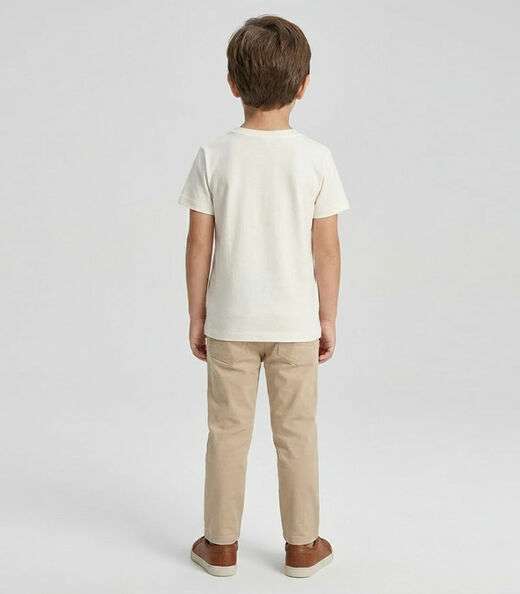 Camiseta Infantil Masculina Trick Nick Bege