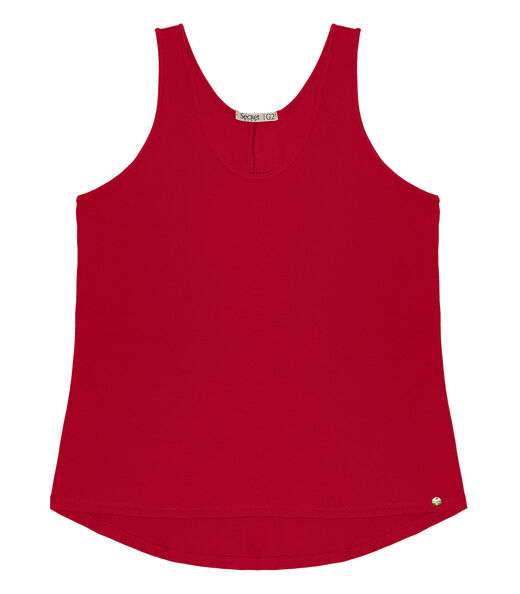 Regata Feminina Plus Size Secret Glam Vermelho