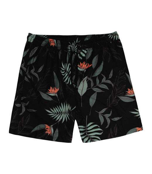 Bermuda Masculina Microfibra Estampada Rovitex Preto