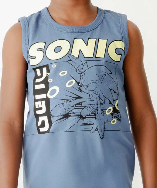 Regata Infantil Sonic Tam 4 a 10