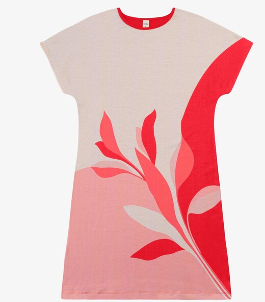 Vestido Feminino Curto Viscotorcion Rovitex Vermelho
