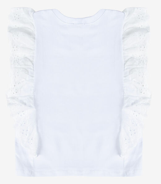 Blusa Feminina Infantil Com Laise Trick Nick Branco