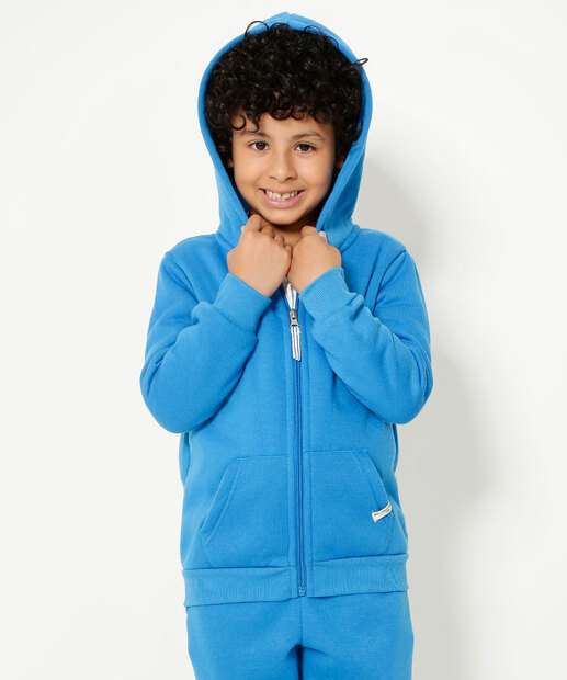 Casaco Infantil Moletom Flanelado MR Tam 4 a 10