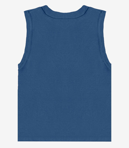 Regata Básica Infantil Lisa Soletex Azul