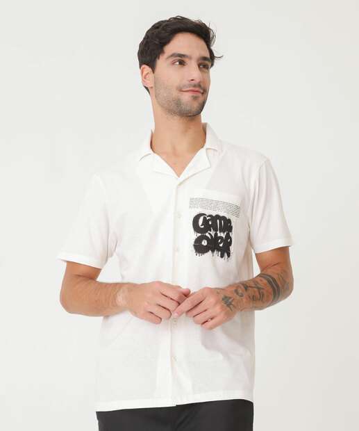 Camisa Masculina Gamer Manga Curta MR