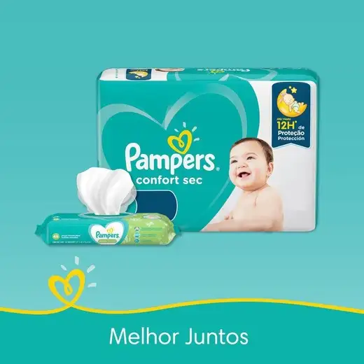 Fralda Pampers Confort Sec Com 56 Unidades G