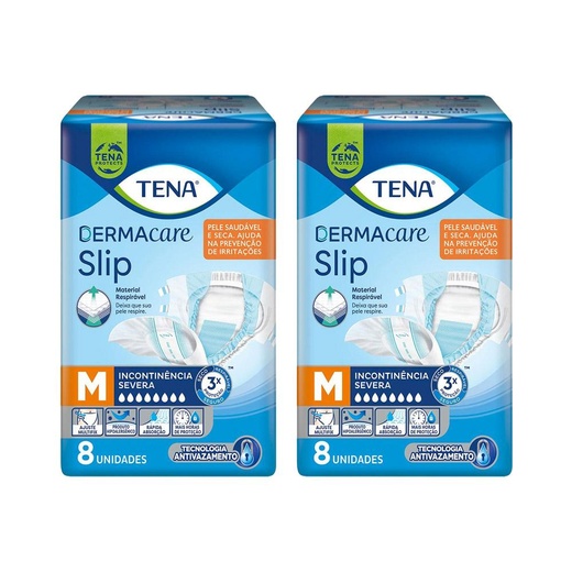 Image_Kit 2 Fraldas para adultos Tena Dermacare Slip M c/ 8 unidades cada