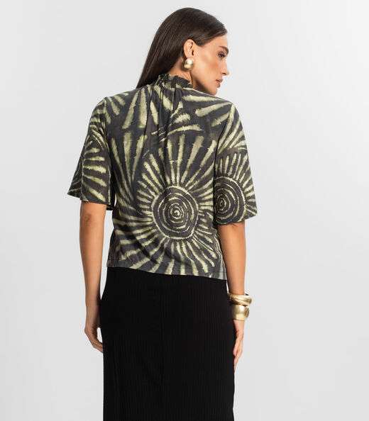 Blusa Manga Flutuante de Viscose Endless Verde