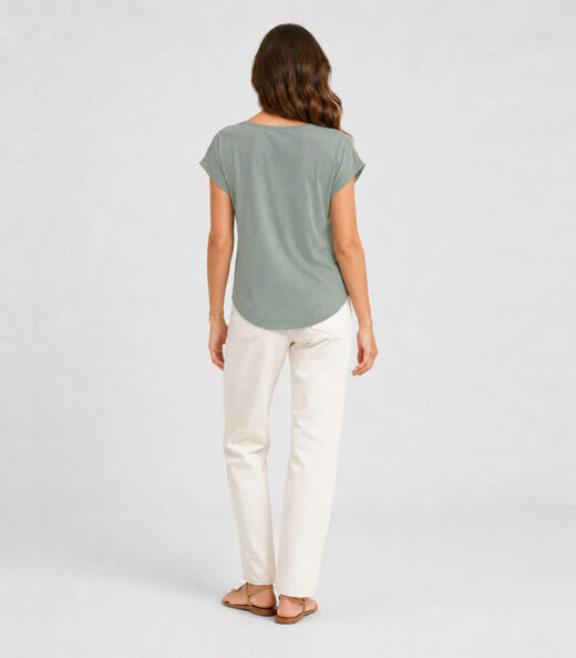 Blusa Feminina Básica Em Malha Golf Infinita Cor Verde
