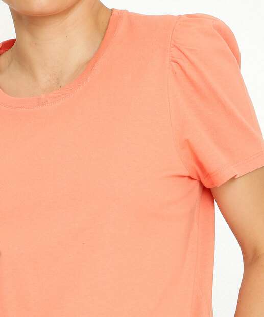 Blusa Feminina Manga Curta Bufante Marisa
