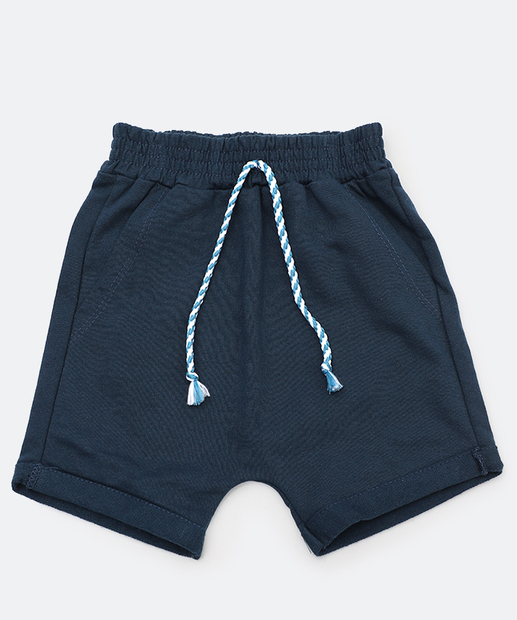Image_Bermuda Infantil Jeans Bolso Canguru Tam 1 a 3 Azul