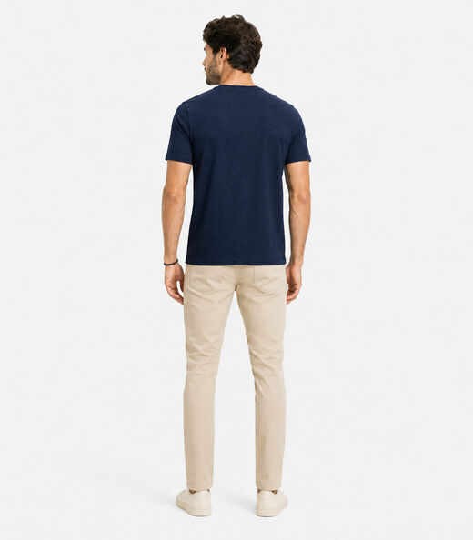 Camiseta Masculina Básica Em Malha Rover Select Azul