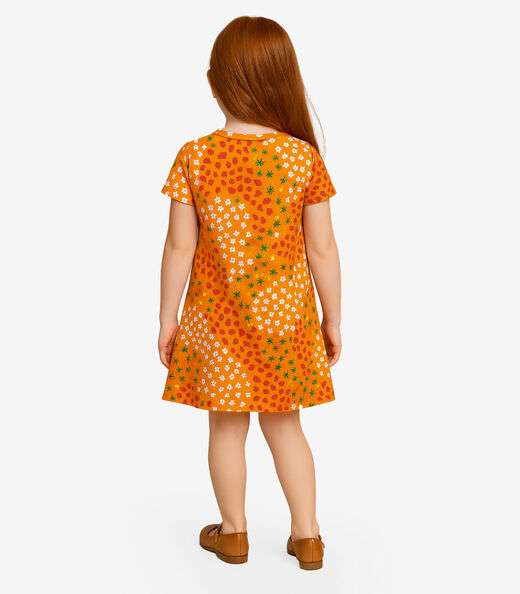 Vestido Menina Infantil Select Laranja