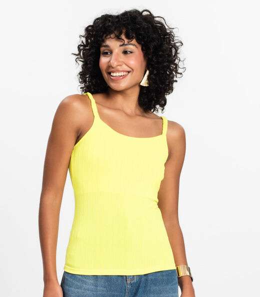 Blusa Feminina De Alça Select Amarelo