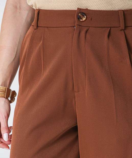  Calça Feminina Reta Alfaiataria Marisa