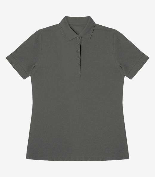 Image_Polo Feminina Piquet Básica Select Cinza