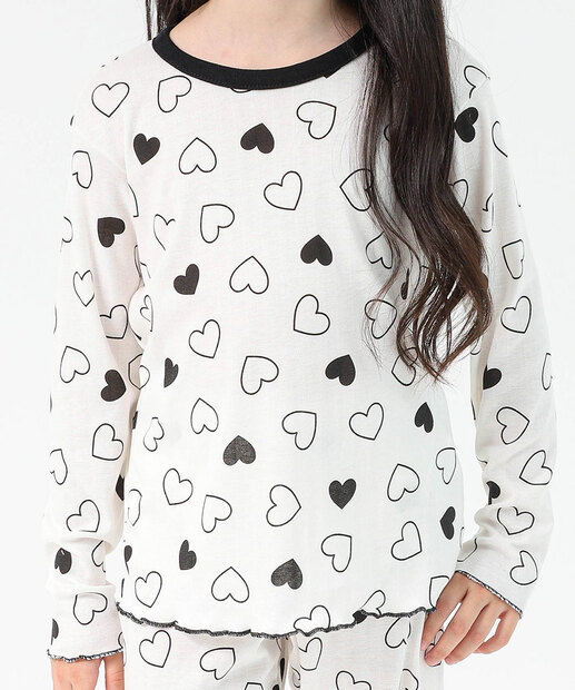 Pijama Infantil Feminino Estampado Branco Marisa Tam 4 a 12