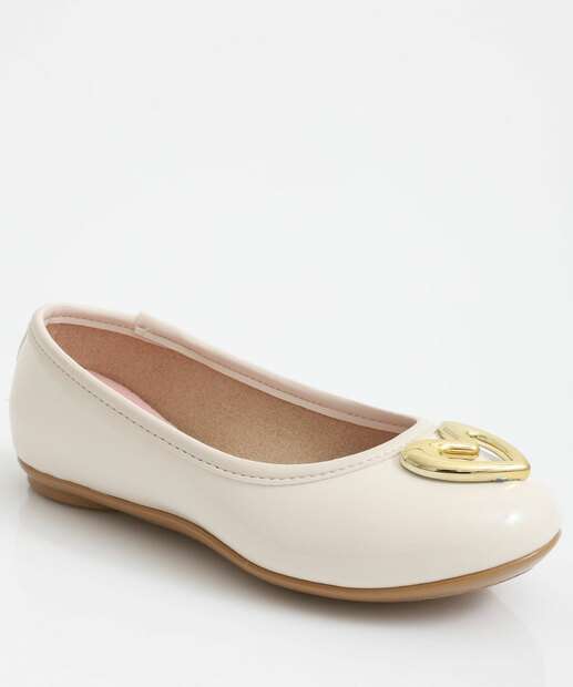 Image_Sapatilha Infantil Detalhe Metalizado Molekinha Branco