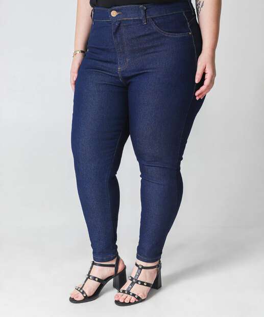 Calça Plus Size Feminina Jeans Skinny 