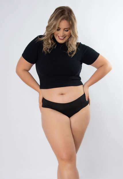 Kit 3 Calcinhas Bombom Plus Size Microfibra Concept Lingerie Multicolorido