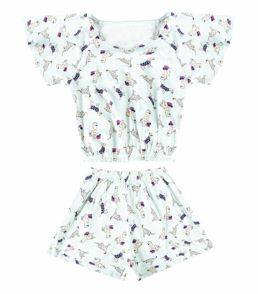 Conjunto Infantil Menina Blusa E Short Select Bege