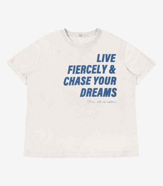 Image_T-Shirt Feminina E Estampa Meia Malha Secret Glam Bege