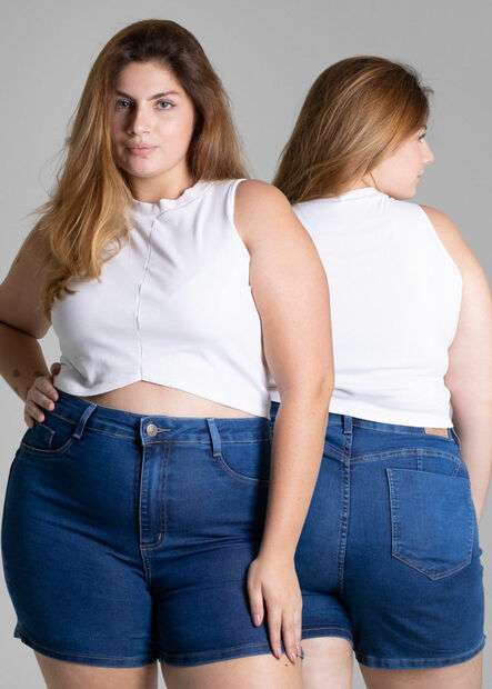Bermuda Jeans Sawary Plus Size - 276157
