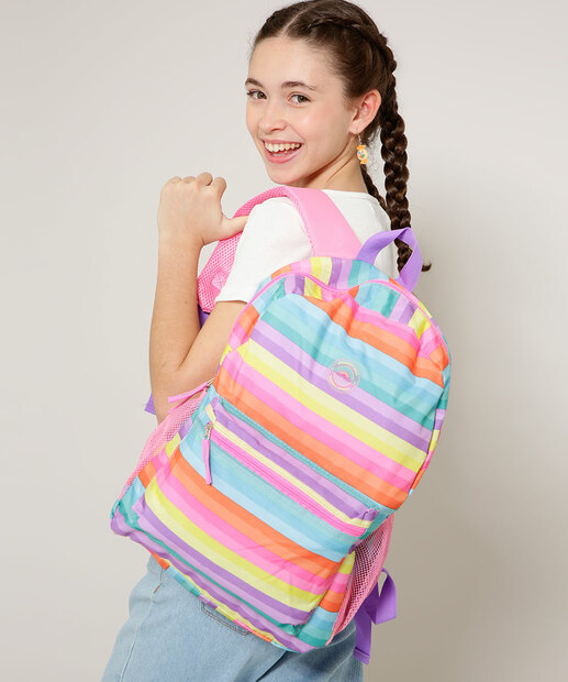 Mochila Feminina Listras Marisa 