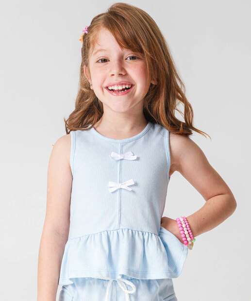 Image_Blusa Infantil Canelada Laços Marisa Tam 4 a 10 Azul