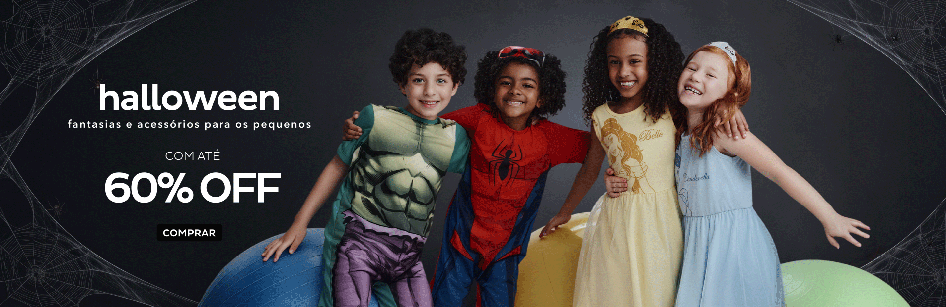 Hallowen com até 60% OFF Hallowen com até 60% OFF