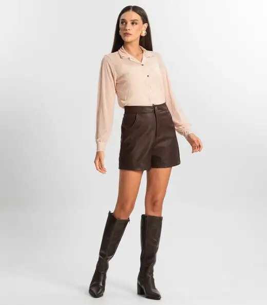 Conjunto De Camisa Tule Com Top Endless Rosa