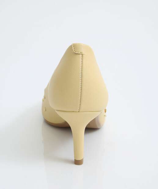Scarpin Feminino Strass Bico Fino Salto Fino Vizzano