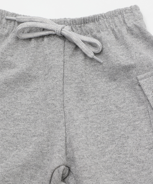 Bermuda Infantil Moletinho Cargo Marisa Tam 1 a 3 Cinza