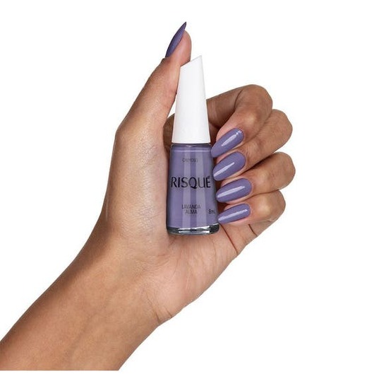 Kit c/2 Risque Esmalte Cremoso Cor: Lavanda Alma