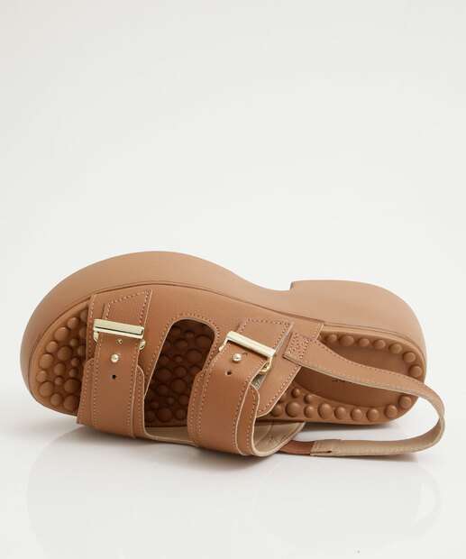 Sandália Flatform Feminina Fivela Modare