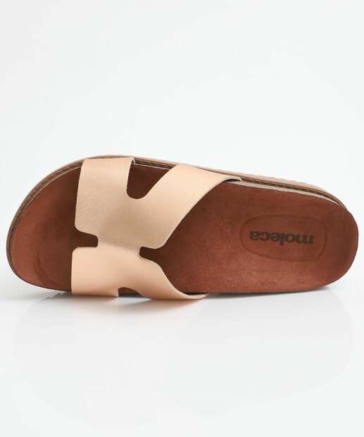 Rasteirinha Feminina Birken Metalizada Moleca Rosê