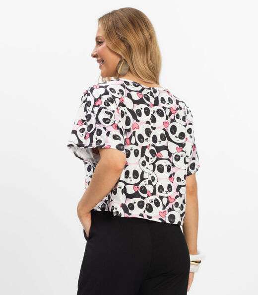 Blusa Feminina em Liganete Infinita Cor Rosa