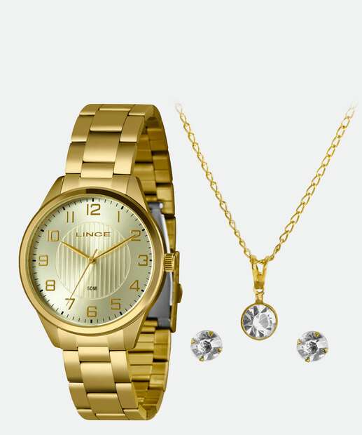 Kit Relógio Feminino Lince LRG4743L40 KBOCC2KX