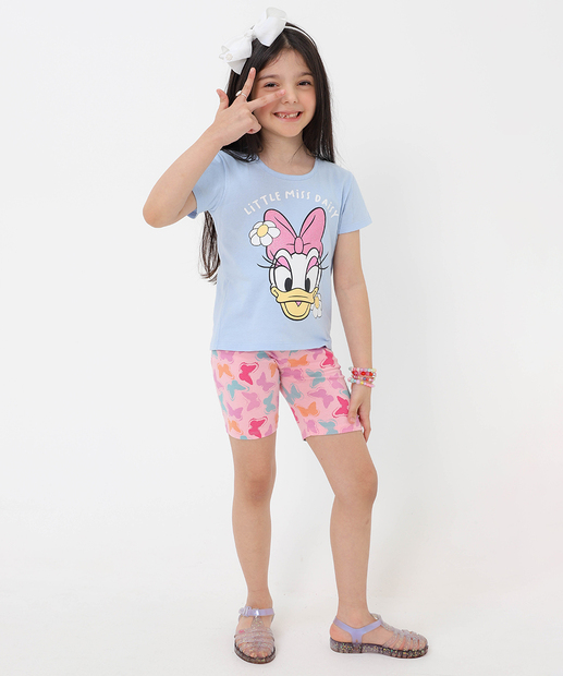 Blusa Infantil Margarida Disney Tam 4 a 10 Azul