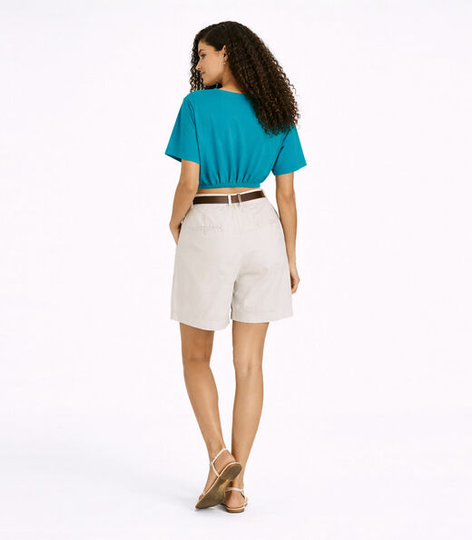 Blusa Feminina Elástico Na Cintura Infinita Cor Azul