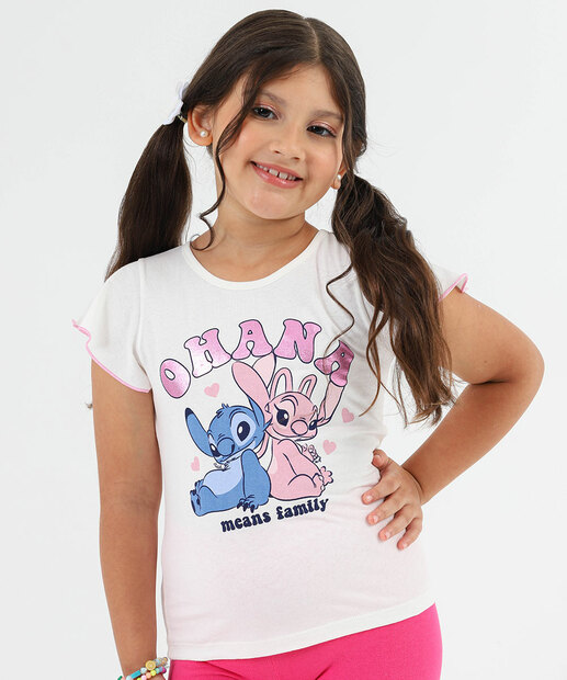 Image_Blusa Infantil Estampa Stitch e Angel Tam 4 a 10 Off White