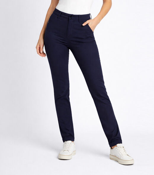Calça Social Feminina Em Bangaline Sea Surf Azul